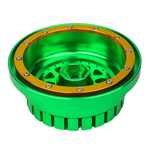 BeaxTurbo CNC Alu Beadlock wheel V2 Proline Hyrax Tire For Traxxas UDR 1/7 green - Picture 2 of 30