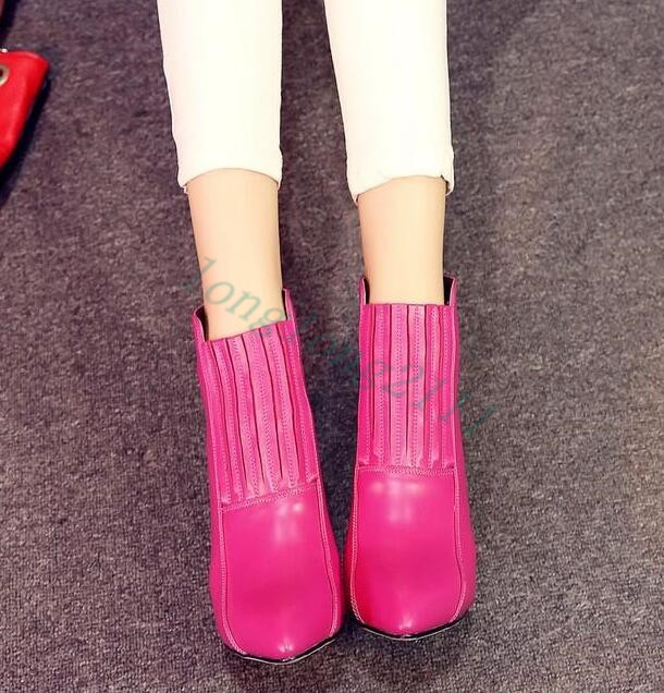 Mujeres Sintético De Combate De Salón Zapatos de Taco Taco Taco Alto botas al Tobillo Puntera en Punta Elástico 833321 Mujeres Sintético De Combate De Salón Zapatos de Taco Taco Taco Alto botas al Tobillo Puntera en Punta Elástico 833321