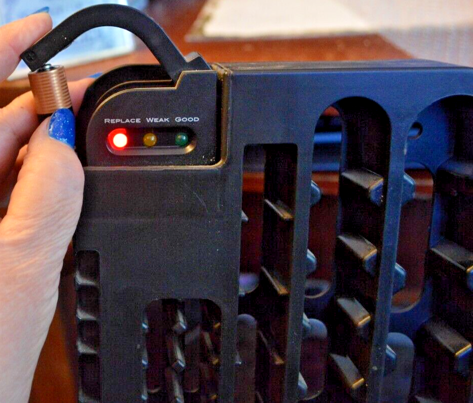 Batteries Battery Organizer for Workshop Garage or Home w/Battery Check-image