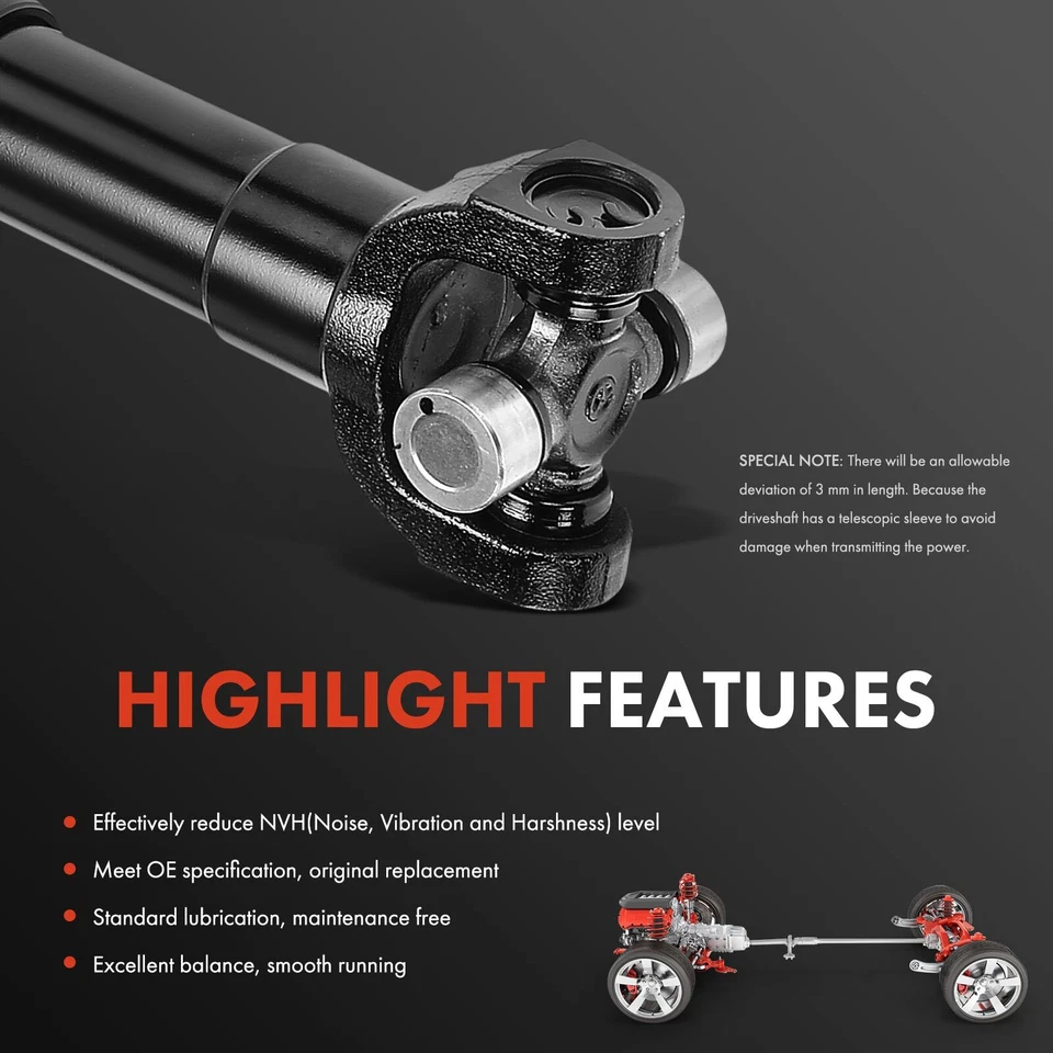 Conjunto de eje de transmisión delantero para Chevrolet K10 Blazer GMC K15 Jimmy K25 Foto 4 de 4