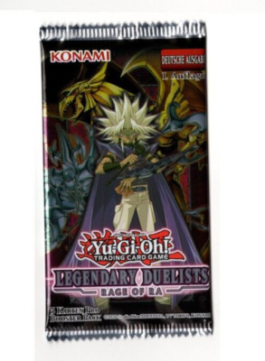 Yu-Gi-Oh! 1x Booster Pack Legendary Duelists: Rage of Ra DE 1. Auflage sealed