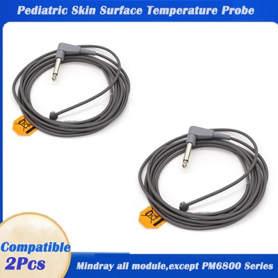 2Pc Reusable pediatric rectal/esophageal temperature probe compatible withYSI400