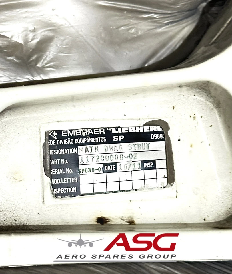 1172C0000-02 CONJUNTO DE PUNTAL DE ARRASTRE PRINCIPAL LIEBHERR ABRAZADOR 135/145 AVIONES Foto 2 de 4