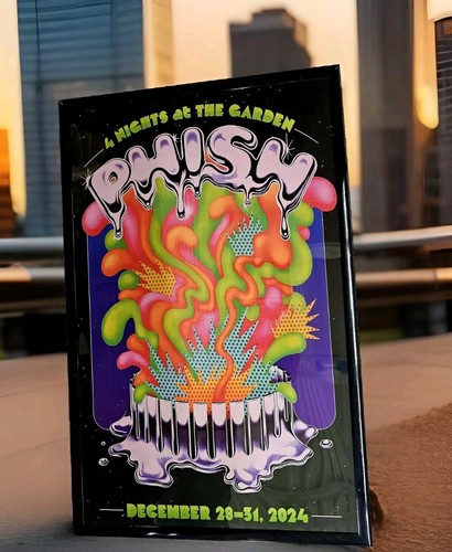 Phish 2024 MSG NYC Framed Concert Poster