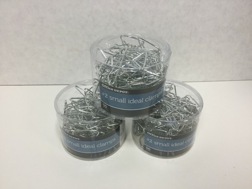 OfficeMax Ideal Clamps, Butterfly Clamps, Small, 150 Count - Picture 2 of 2