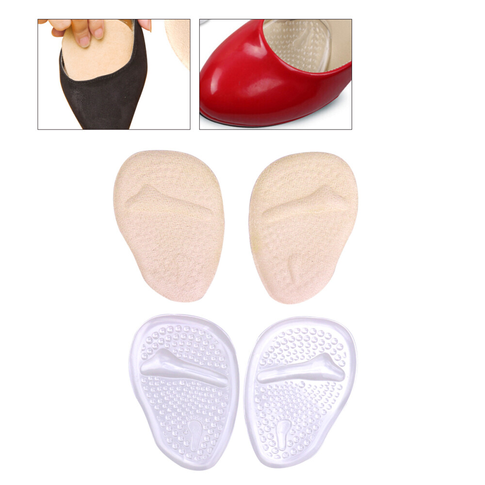 2 Pair Forefoot Pads Pain Relief Forefoot Pads Foot Massage Insoles Cushion Man