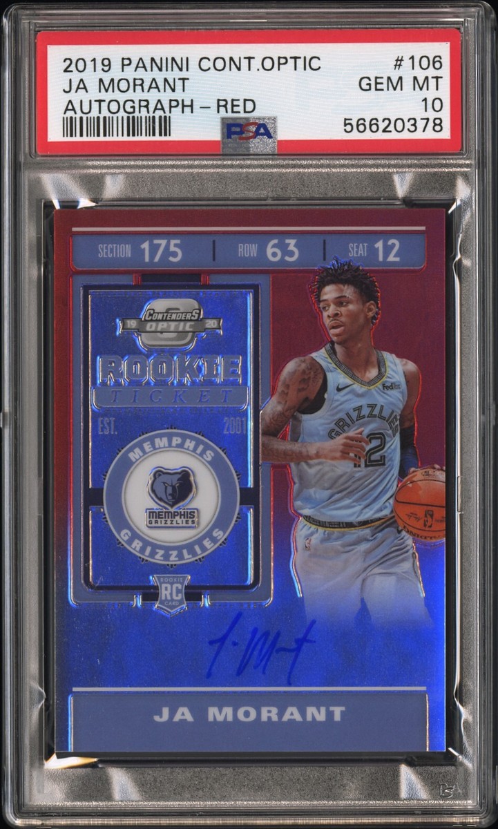 JA MORANT 2019-20 PANINI CONTENDERS '19 DRAFT CLASS CONTENDERS RC