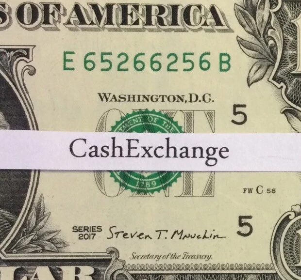 RADAR REPEATER 65266256 E/B 2017 fancy serial number PALINDROME One Dollar Bill - Image 2 of 4