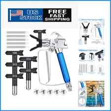 12-Piece Airless Paint Sprayer Gun Kit with Durable Nozzle Tips and Filters