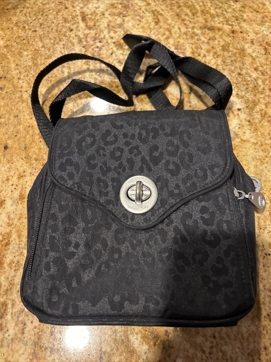 BAGGALLINI Crossbody Multi-Compartment Organizational Black