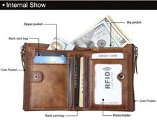 Men's Zipper Wallet