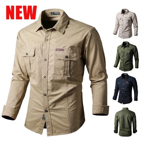 Mens Western Cowboy Shirt Long Sleeve Retro Embroidery Casual Buttons Down Shir∂ - Image 3 of 4