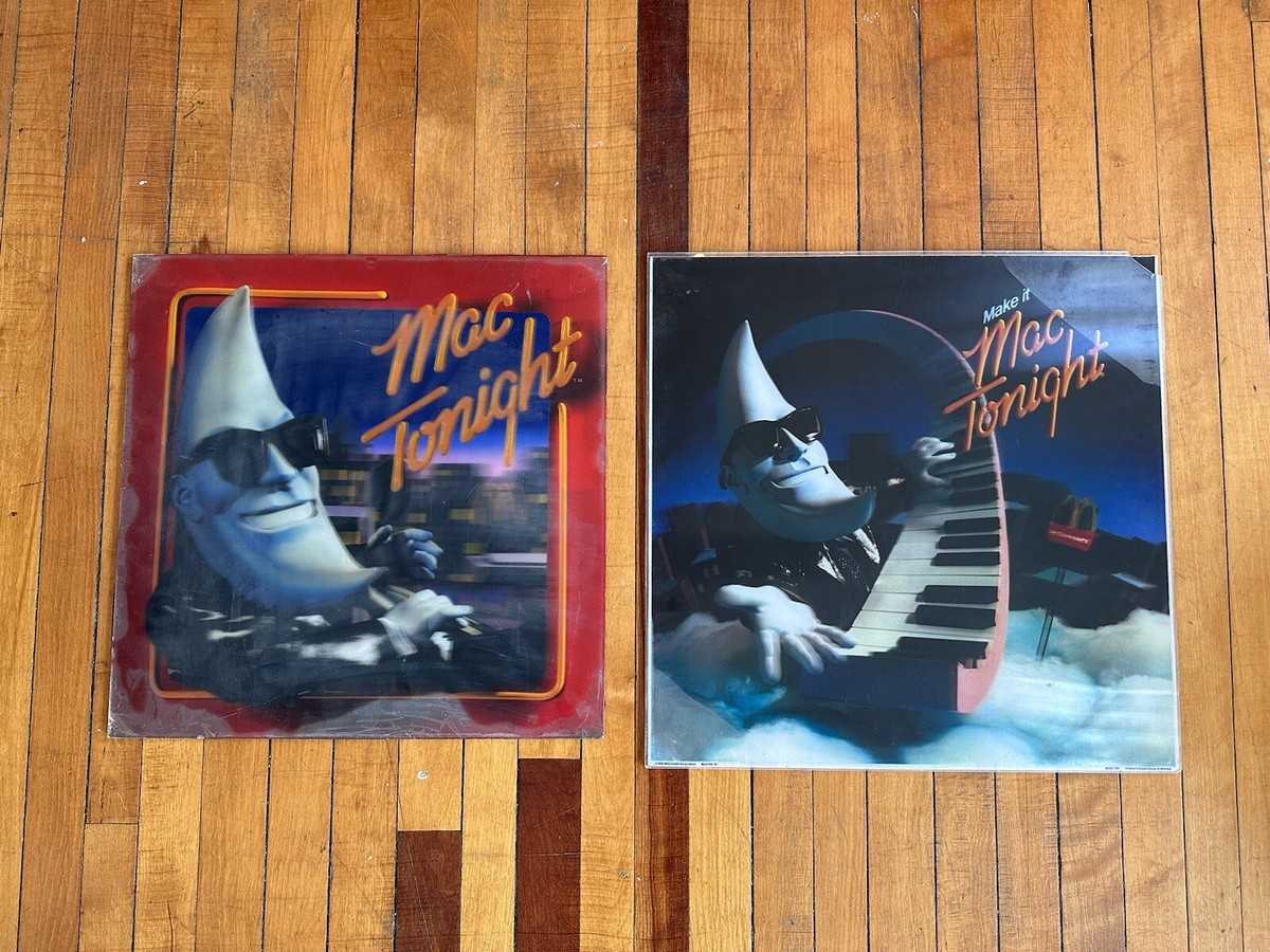 80s　マクドナルド　マックトゥナイト 3D Lenticular Poster McDonalds Moon Man Mac Tonight 13x19 Reprint POSTER FREE