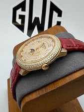 Patek Philippe 4968-400R Rose Gold Pave Diamond Moonphase Ruby 33.3mm Manual 3