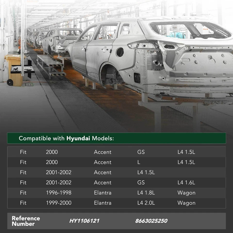 Refuerzo de parachoques trasero Hyundai Accent 2000 2001 2002 Elantra 1996-2000 Foto 2 de 4
