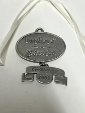 Longaberger Collectors Club Celebration Tie On 2002 Pewter Collectable