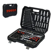 216pcs Tool Kit Socket Wrench Set Portable Manual Repair Tool Set for Home Use