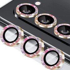 Bling Glitter Alloy Camera Lens Glass Protector Ring for Samsung Galaxy Z Fold 5