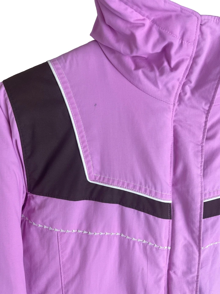 Columbia Sherpa Forrada Púrpura Rosa Omnishield Cremallera Completa Chaqueta con Capucha Niña 14 16 Foto 3 de 4