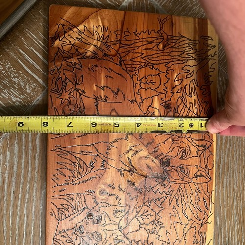 Barniz de árboles de placa de arte para quemar madera de lobo - Imagen 3 de 5