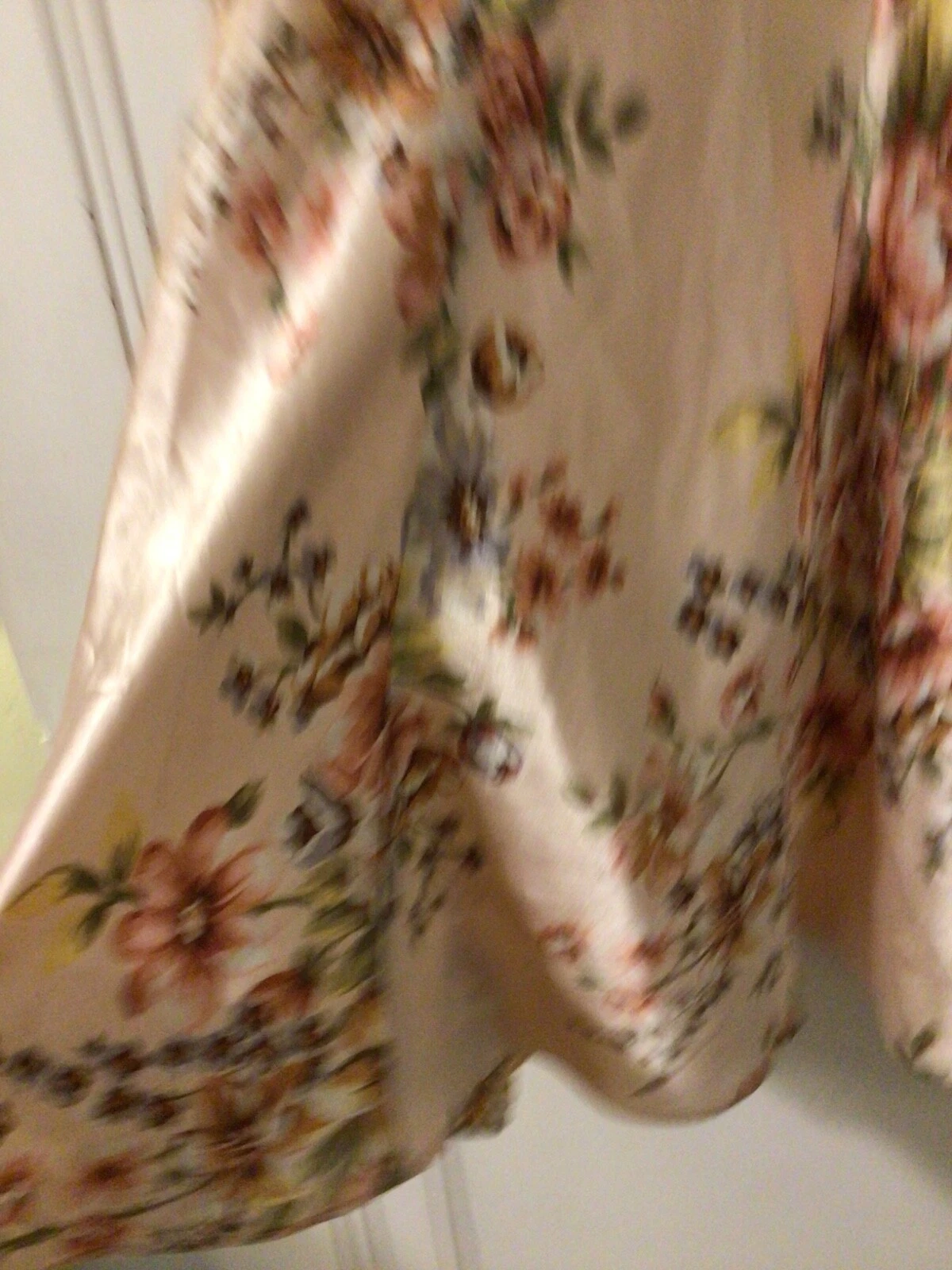 UNDERCOVER Camicia da notte donna Victoria's Secret anni 2000 seta sexy slip dress rosa floreale XS