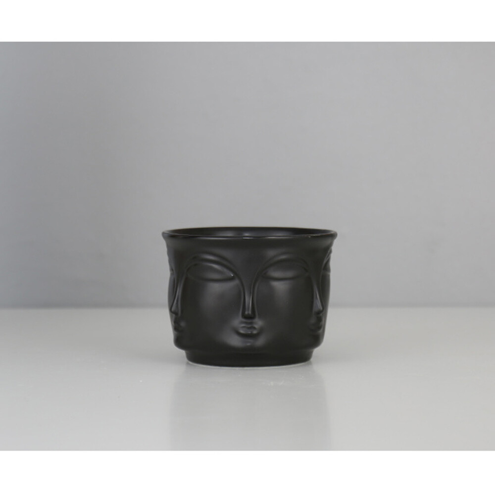 Human Face Vase Creative Floral Vases Flower Vase Decor Ceramic Vases