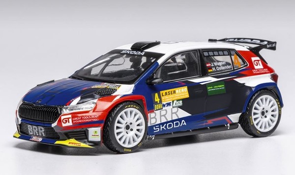 Ixomodels, Skoda Fabia Rally2 #4 Rallye De Lavanttal 2024 S.Wagner / H.Ostlen...-image