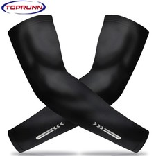 1Pair UV Sun Protection Arm Sleeves UPF 50 for Men Women, Cooling Compression Ar
