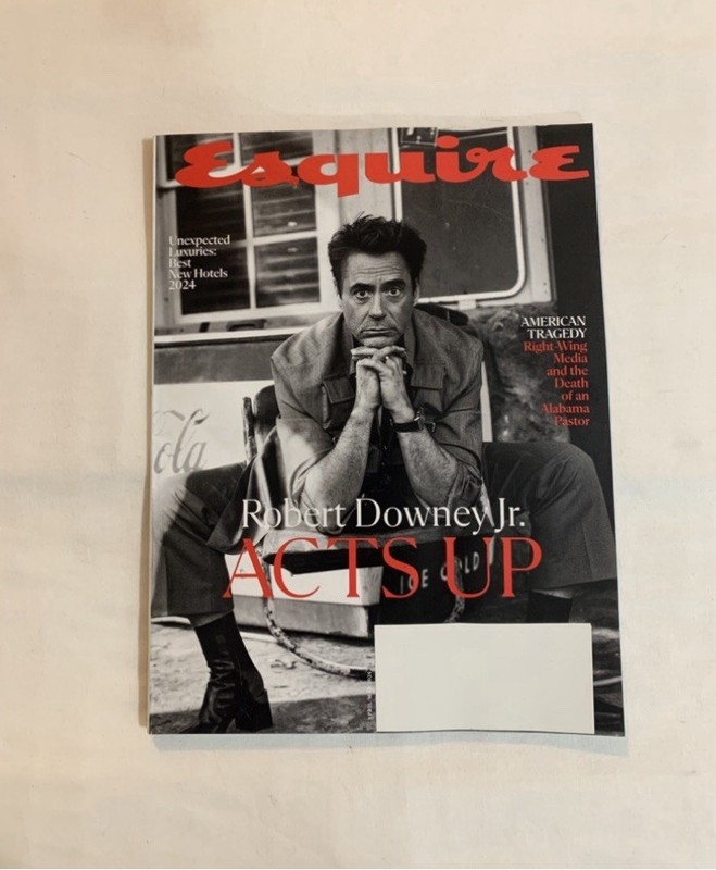 Esquire Robert Downey Jr “Acts Up” Issue April/May 2024 Magazine