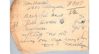 1941 Medical Prescription Dr. Mulligan Acetyl Sal Aspirin Dover's Powder