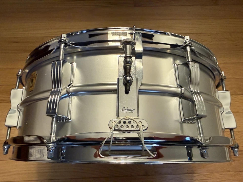 Alles Original Keystone Badge '68 Ludwig LM404 Acrolite Snare Drum SCHÖN - Bild 2 von 4