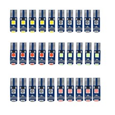 30pack Mix Color T5 17 18 27 37 58 70 73 74 79 85 86 2721 Led Bulbs 3030 Chip... 30pack Mix Color T5 17 18 27 37 58 70 73 74 79 85 86 2721 Led Bulbs 3030 Chip...