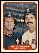 1982 Fleer #642 Red Sox Reunion (Fred Lynn / Dwight Evans) CPC