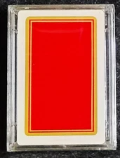 Vintage Hoyle Plastic Coated Playing Cards. Bright Red and Gold!