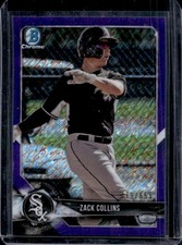 2018 Bowman Chrome Zack Collins Prospects Purple Shimmer Refractor #/655