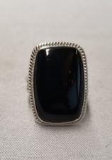 Onyx Sterling Silver Ring sz 9