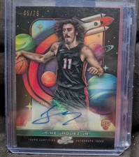 Jaime Jaquez Jr. Topps Cosmic Chrome First Flight Signature /75 Awesome Card 