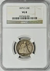 1875-S 20C Seated Liberty Silver 20 Cent Piece - NGC VG8 - ✪COINGIANTS✪