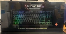 Keychron Q3 Mechanical Keyboard 80%TKL Custom Wired RGB - Blue