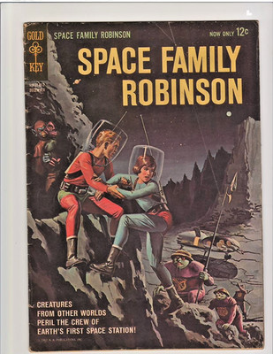 Space Family Robinson #1- Gold Key-1962- rare low distribution-VG/F
