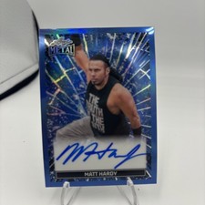 2026 Leaf Metal Pop Century Matt Hardy WWE Blue On Card Auto /6