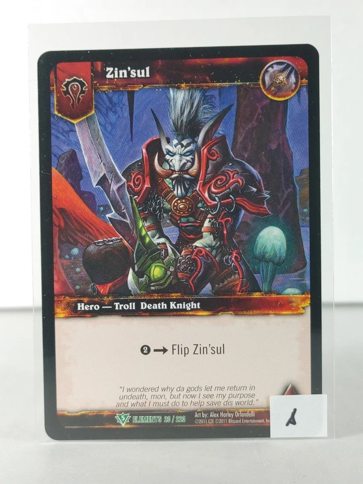 Zin'sul - War of the Elements - 20/220 - Wow TCG - Uncommon - A - Image 2 of 4