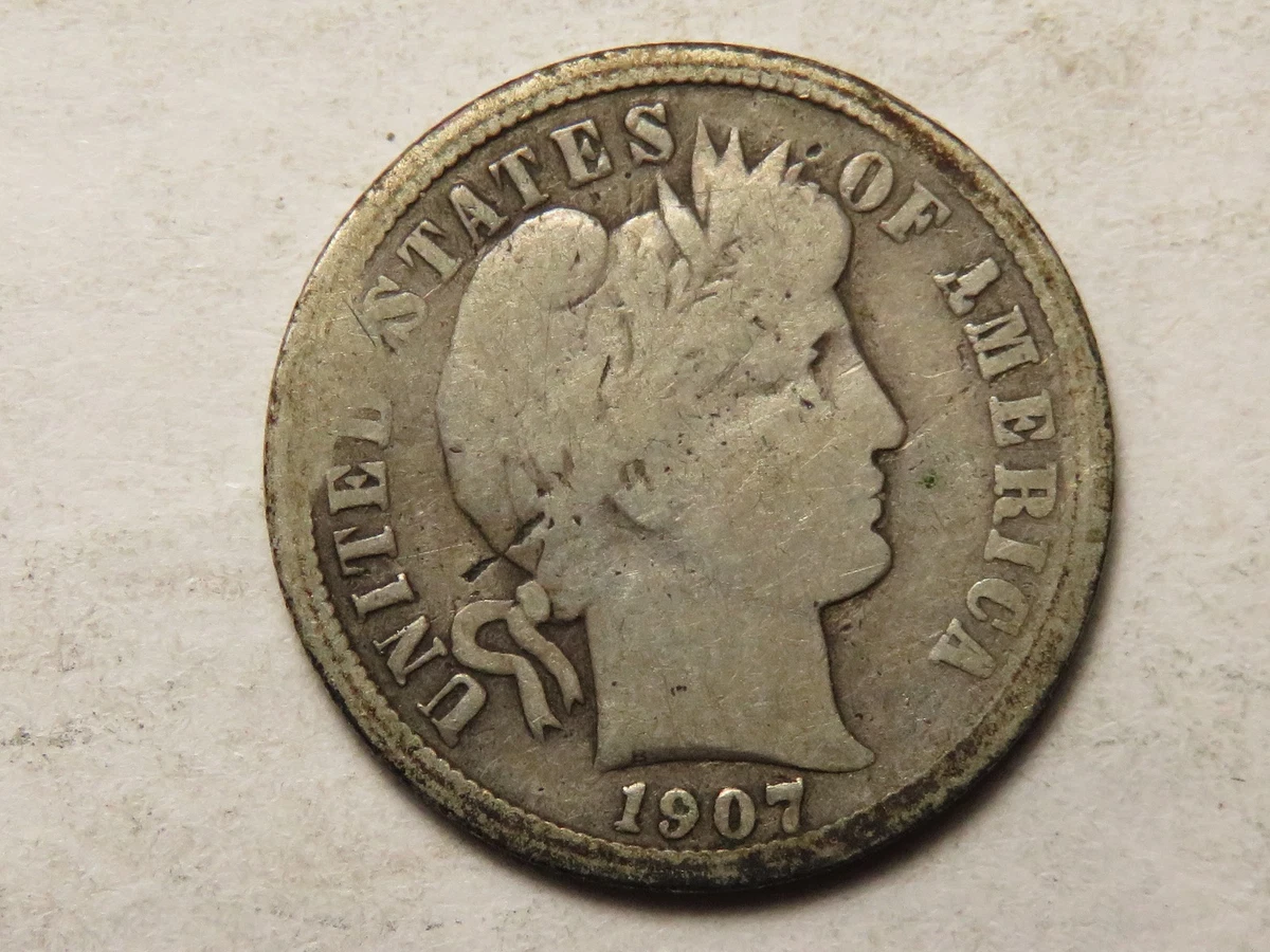 1907 Year Barber US Dimes (1892-1916) for sale | eBay
