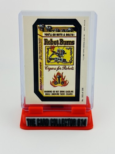 🤯👀💥 1980 Topps Wacky Packages Series 3 Robot Burns #183 NM+ HIGH GRADE