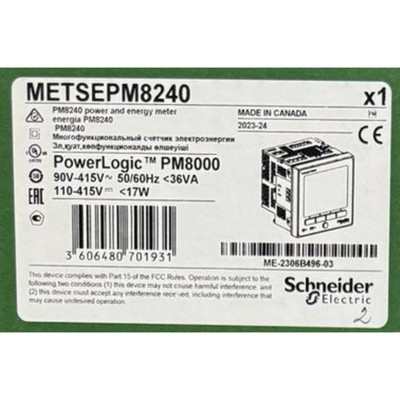 Schneider Electric METSEPM8240 Power Logic PM8240 PM8000 Power Meter  New