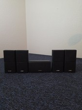 Set Of 5 Bose Lifestyle x4 Double Cube Speakers x1 Center Horizontal Speaker