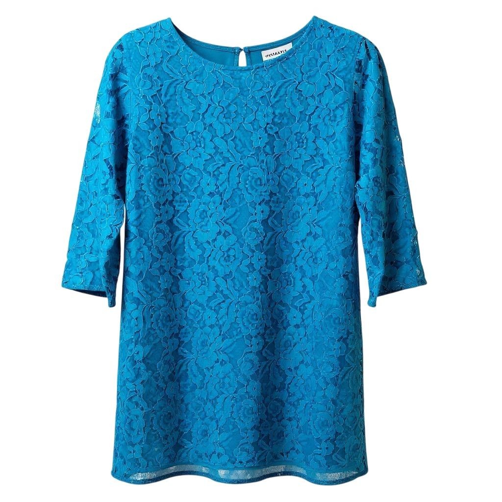chinese dress ladies 3/4 Sleeves Sheath Lace Navy Blue Long Party Dress – FancyVestido main image 0
