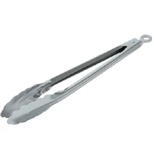 Mainstays 12" Stainless Steel Locking Cooking Tongs Silver