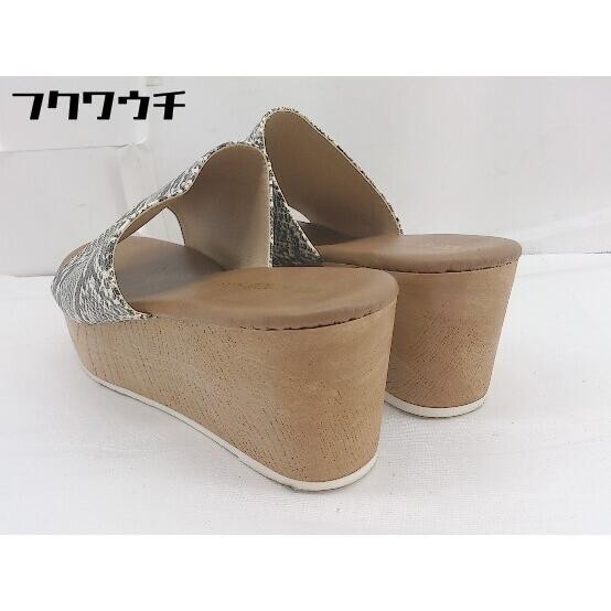 Rode Sko Thick-Soled Python Pattern Sandals Size … - image 3