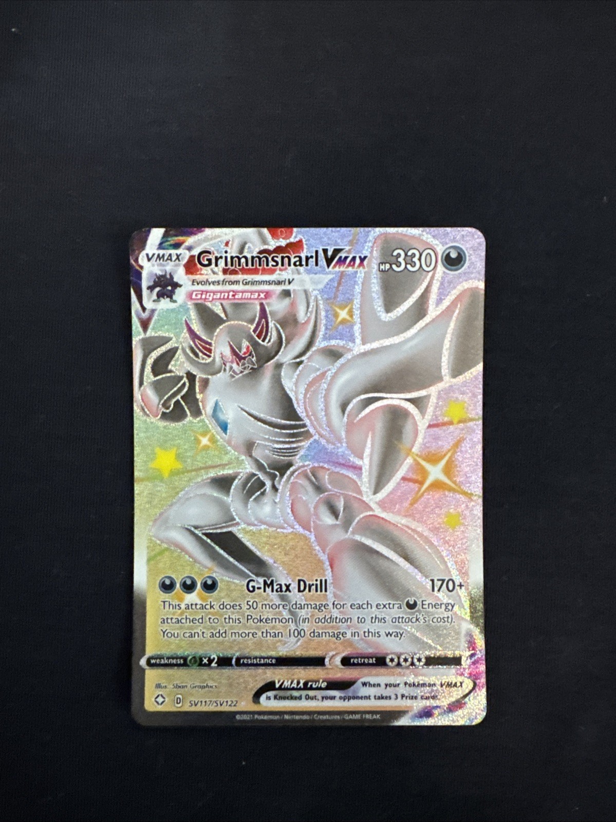 Grimmsnarl VMAX SV117/SV122 Shining Fates: Shiny Vault Holo